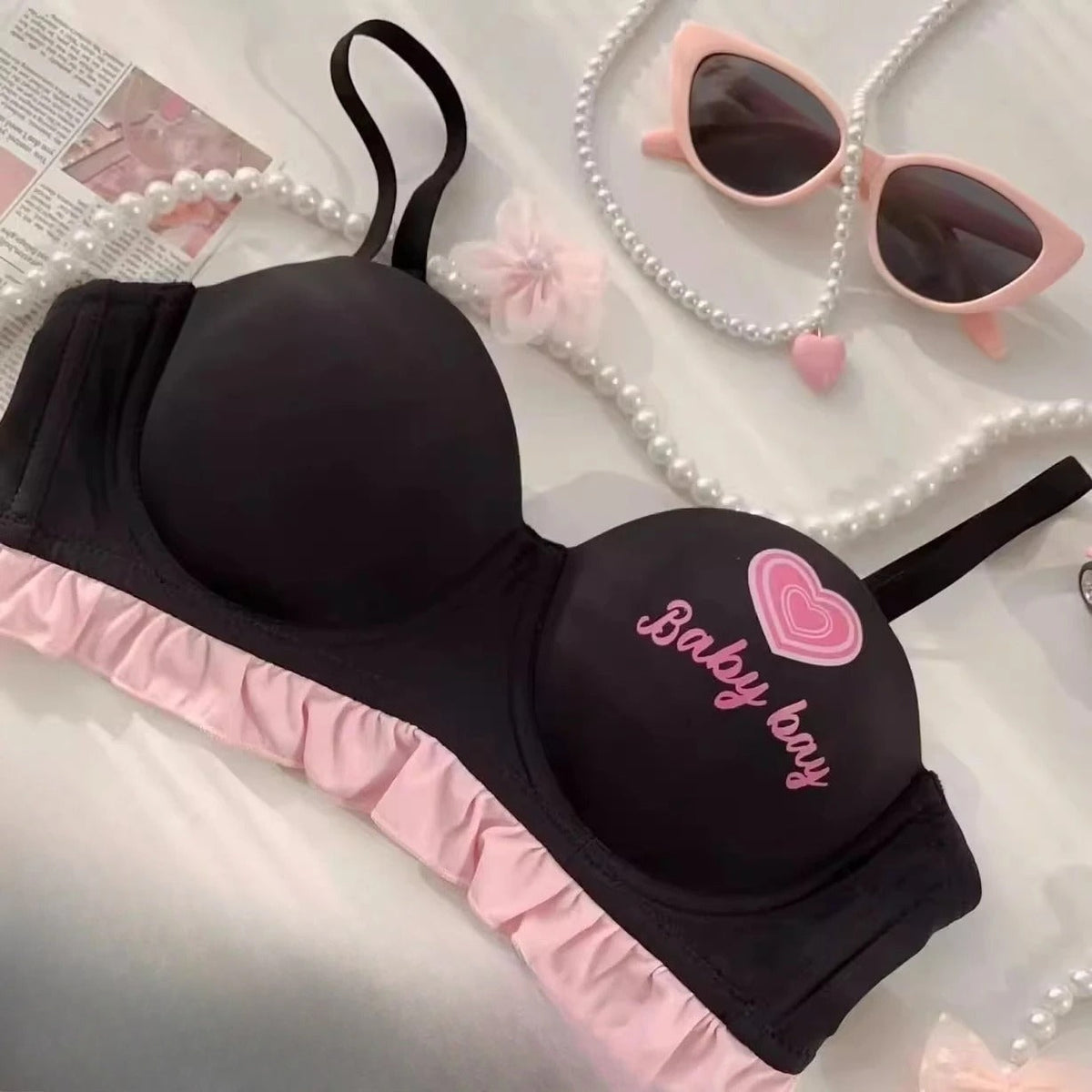 Cute Ruffle Lingerie Set (Pack of 3)