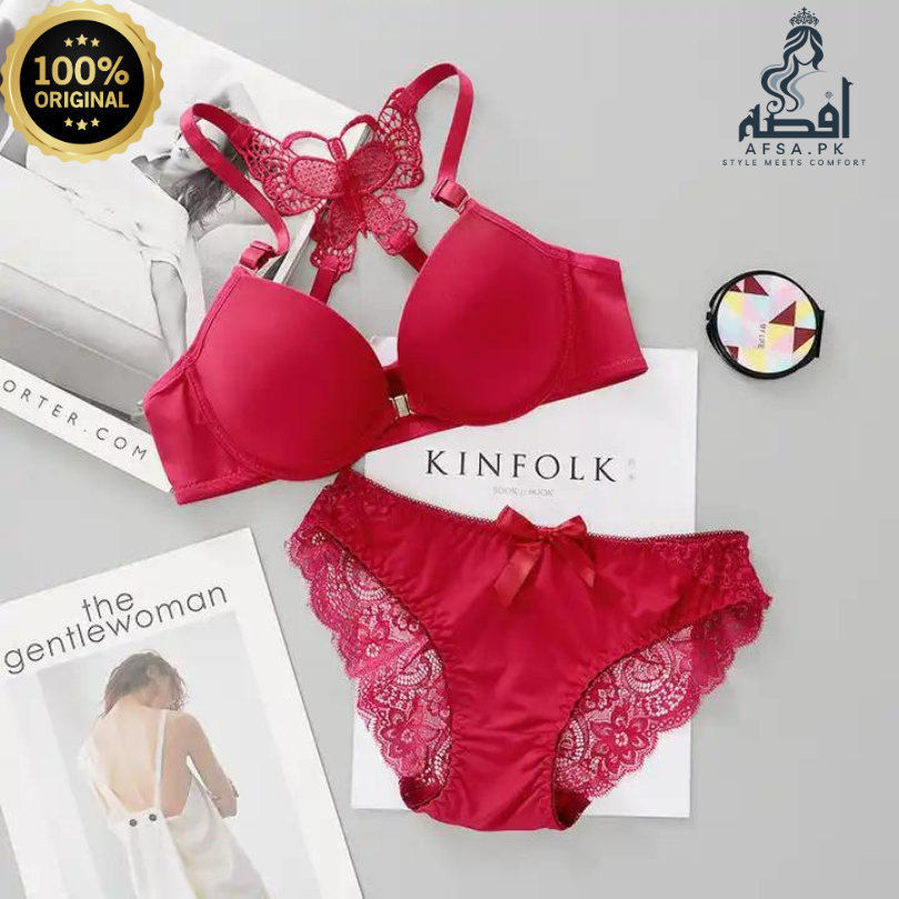 Front Open Butterfly Back Bra Set (Pack of 3)