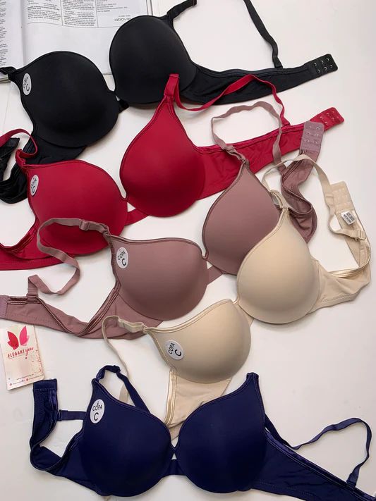 Wire-Free Seamless Push-Up Plus Size Bra (Pack of 3)