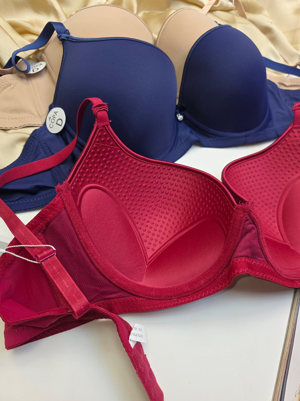 Wire-Free Seamless Push-Up Plus Size Bra (Pack of 3)