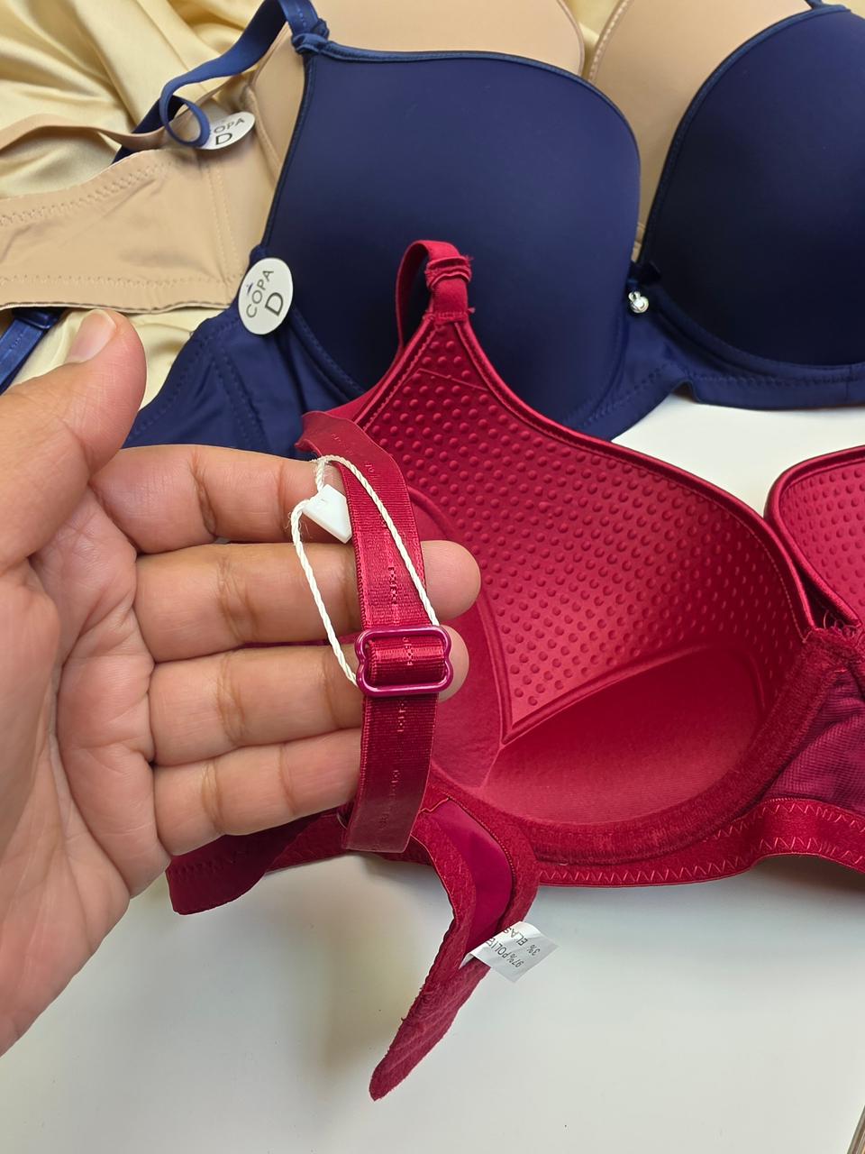 Wire-Free Seamless Push-Up Plus Size Bra (Pack of 3)