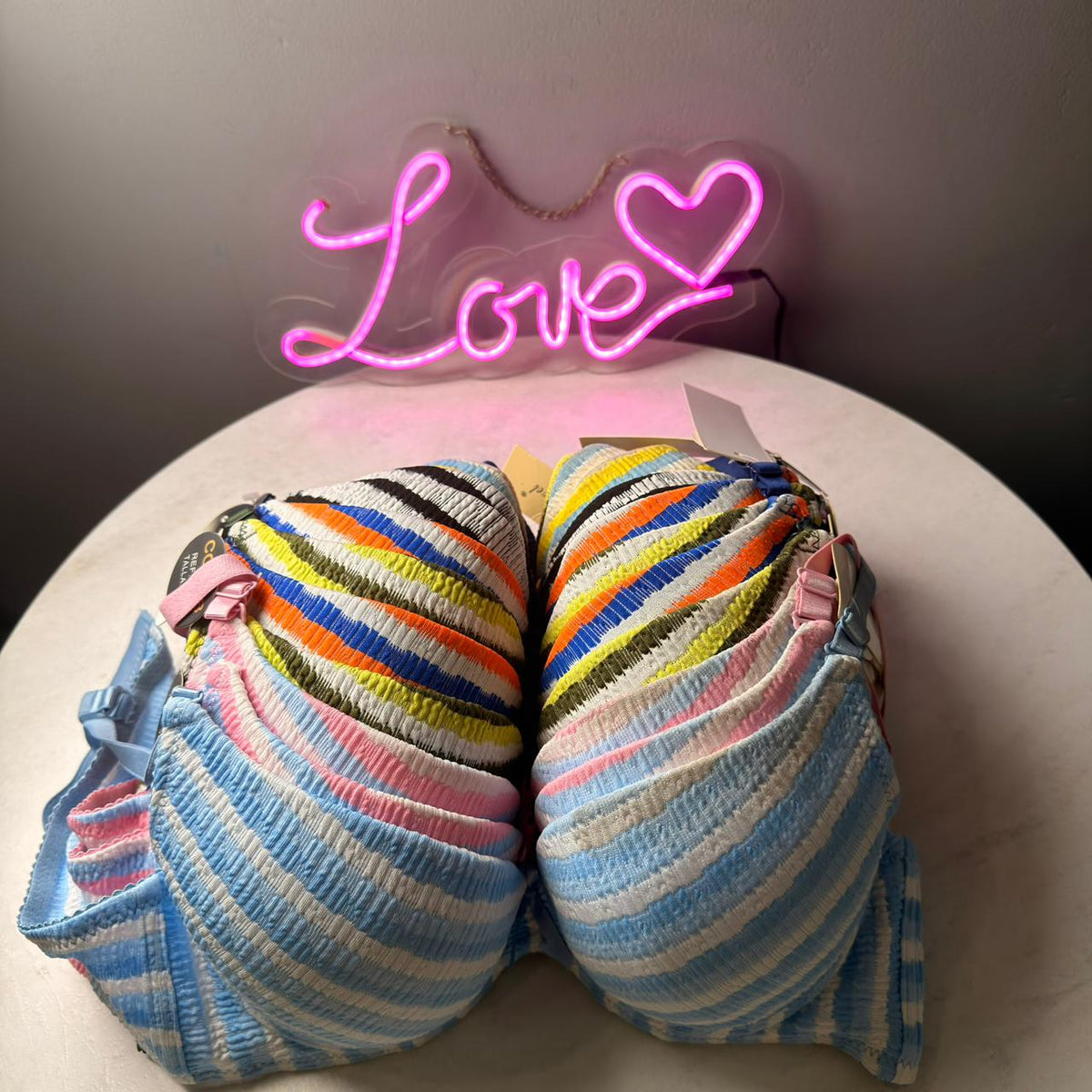 Candy Stripe Premium Lift Bra (Pack of 3)