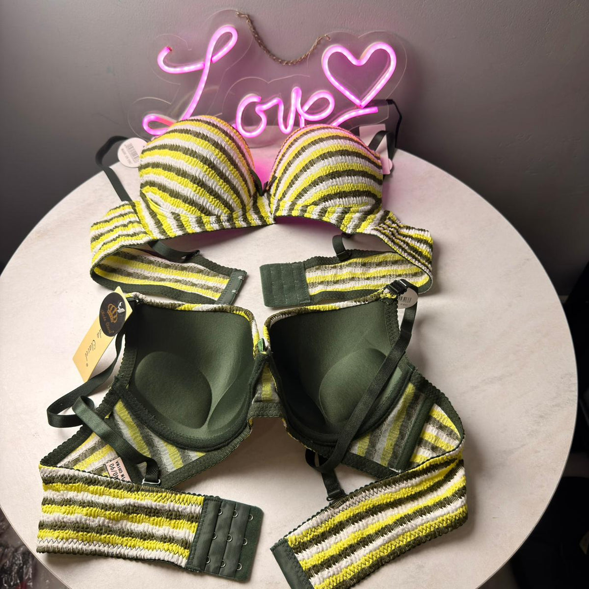 Candy Stripe Premium Lift Bra (Pack of 3)