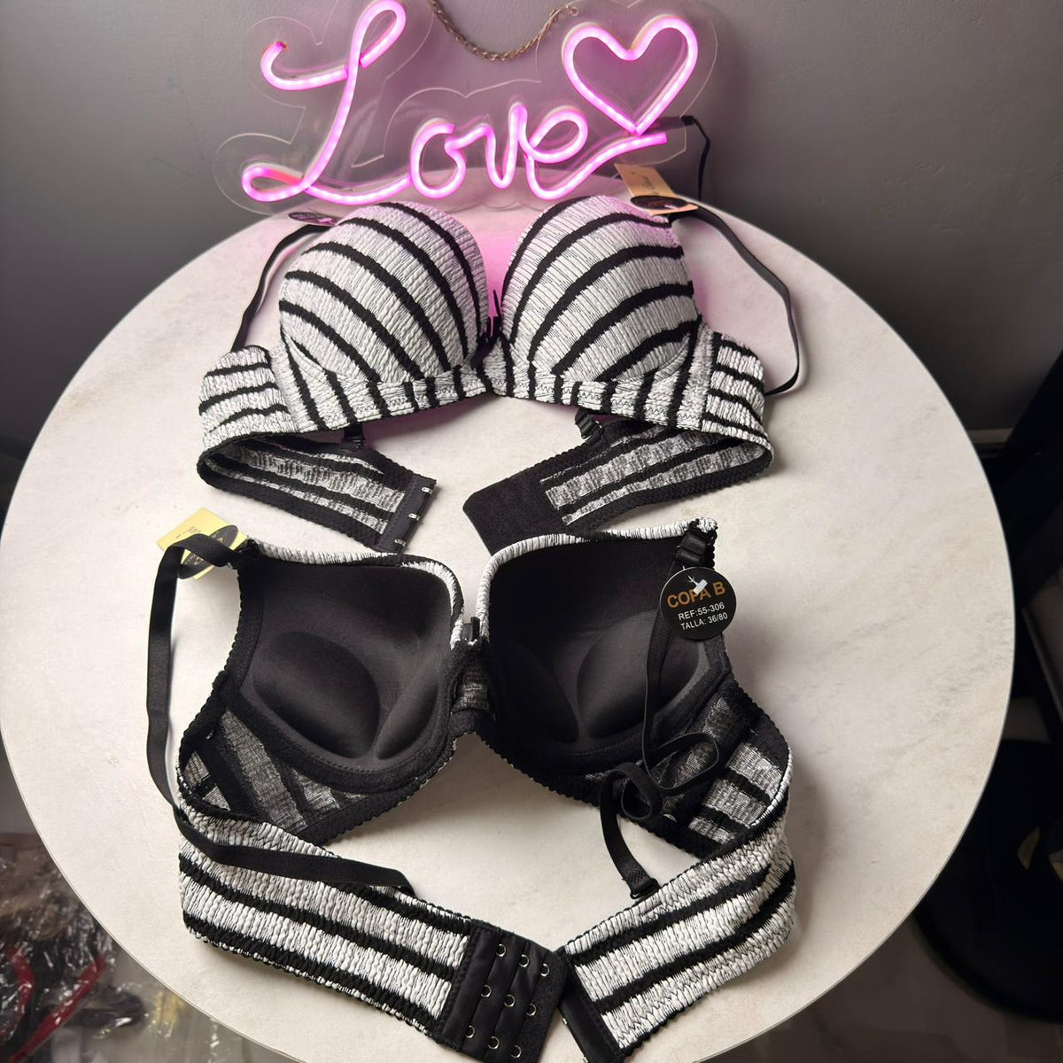 Candy Stripe Premium Lift Bra (Pack of 3)