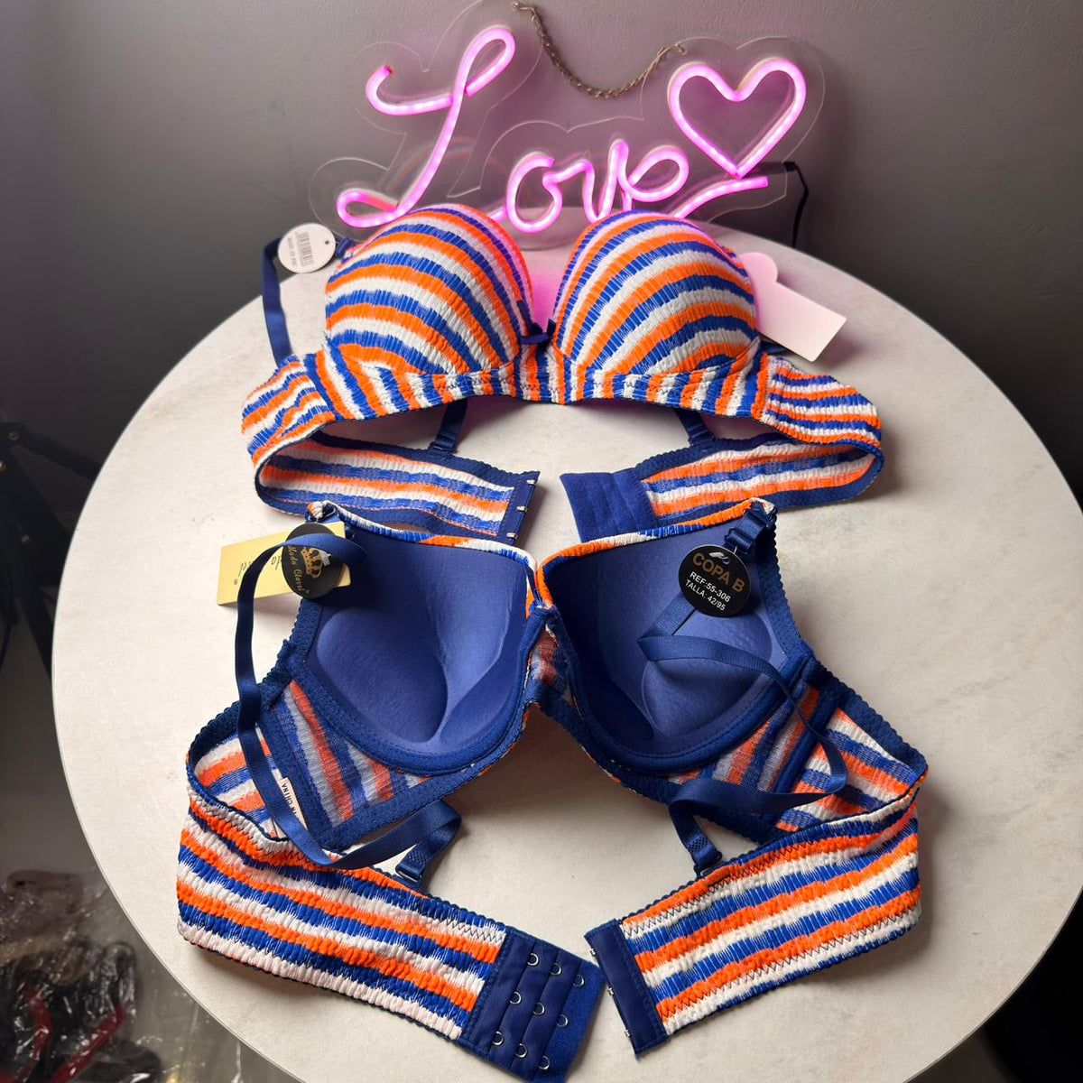 Candy Stripe Premium Lift Bra (Pack of 3)
