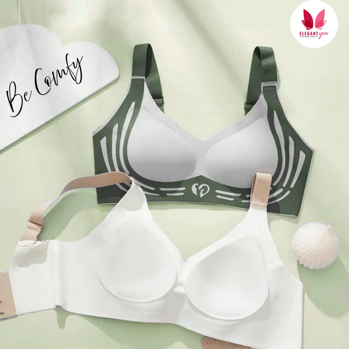 No Rash Seamless Wireless Push-Up Bra (Pack of 3)