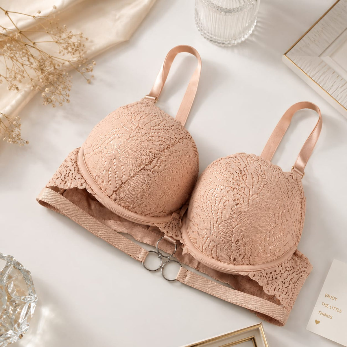 Lunevia Lace Push-Up Bra (Pack of 3)