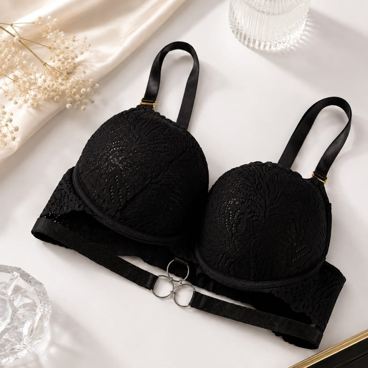 Lunevia Lace Push-Up Bra (Pack of 3)