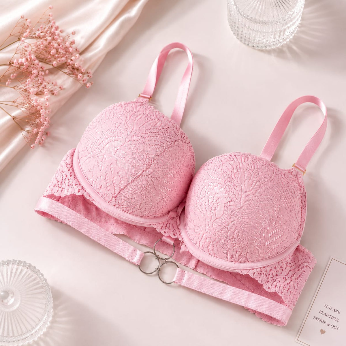 Lunevia Lace Push-Up Bra (Pack of 3)