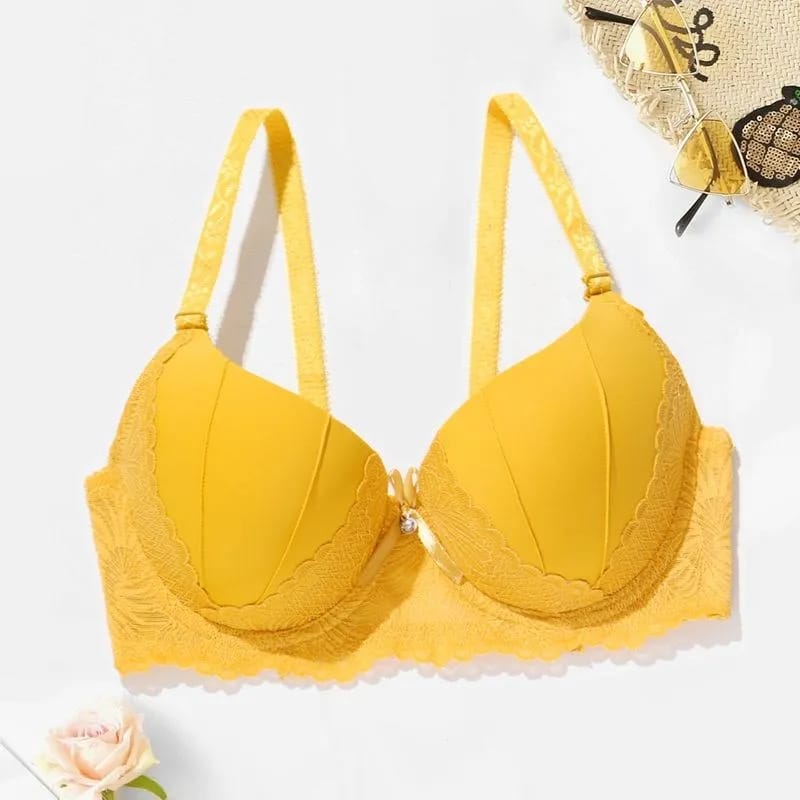 Embroidered Comfort Padded Push Up Bra (Pack of 3)