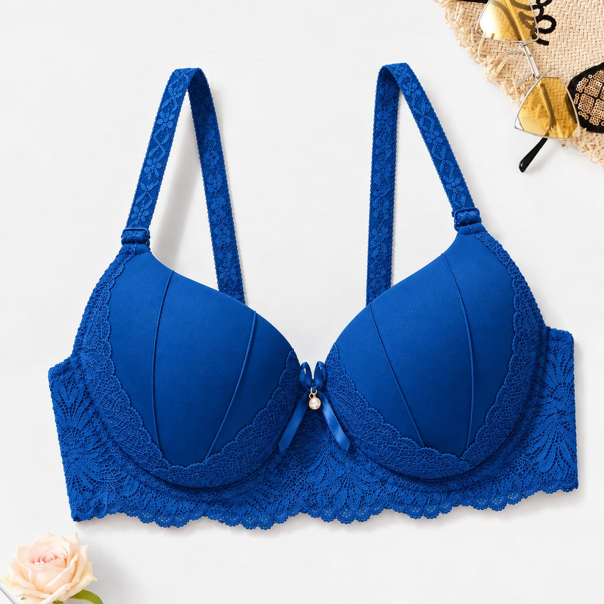 Embroidered Comfort Padded Push Up Bra (Pack of 3)