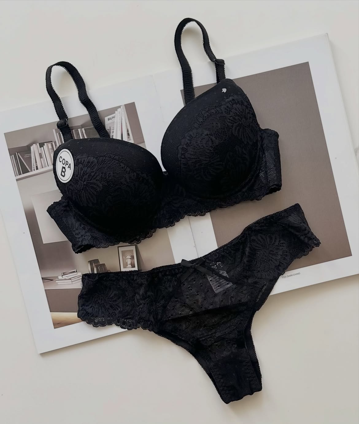 Floral Lace Lingerie Set (Pack of 3)