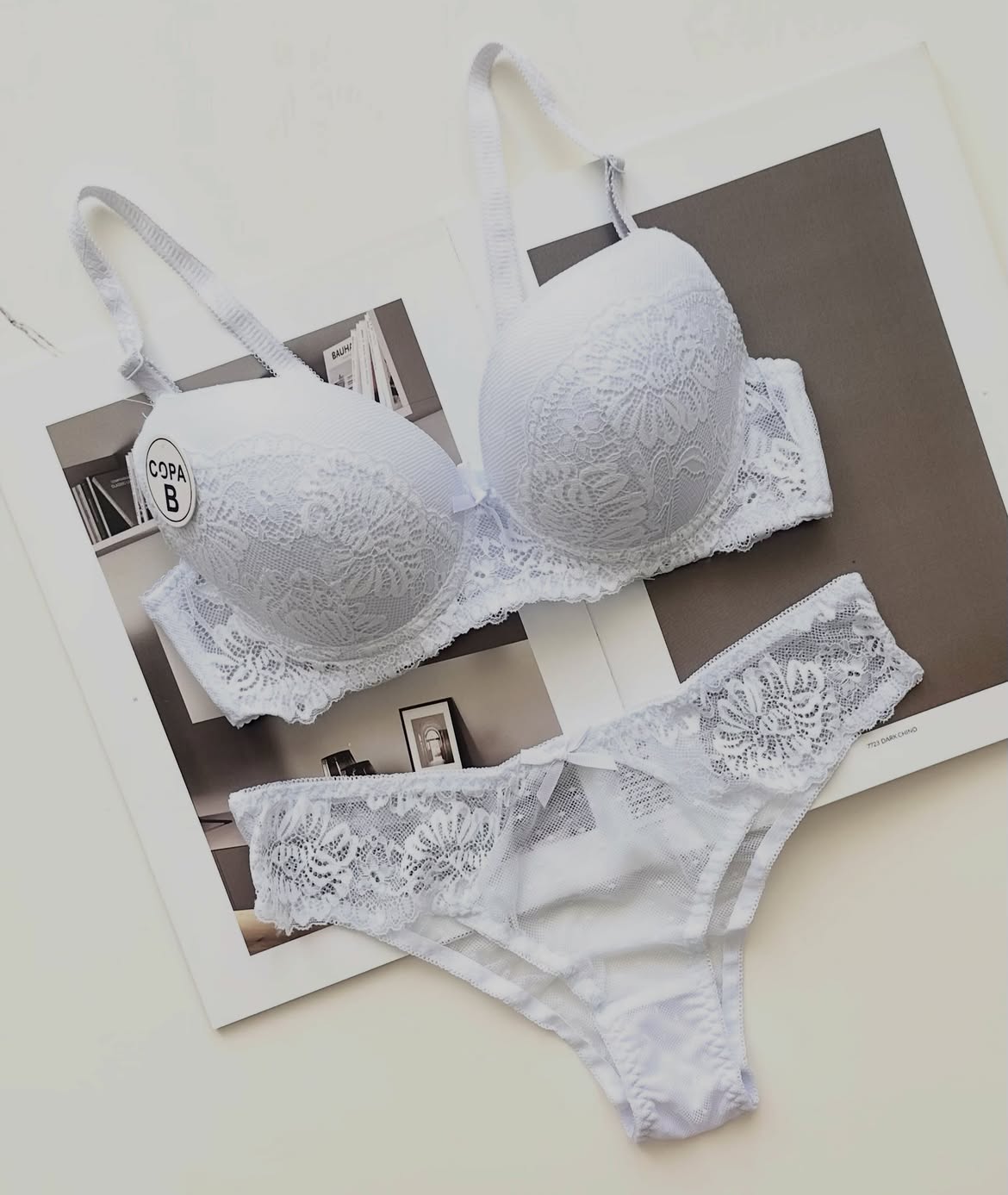 Floral Lace Lingerie Set (Pack of 3)