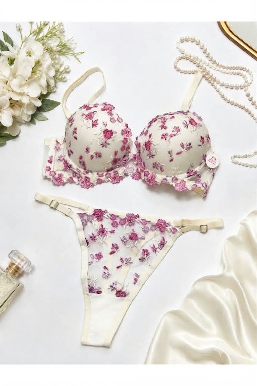 Floral Push-Up Bra Set (Pack of 3)