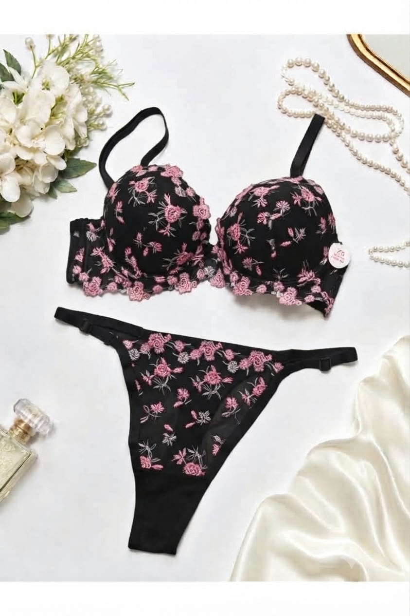 Floral Push-Up Bra Set (Pack of 3)