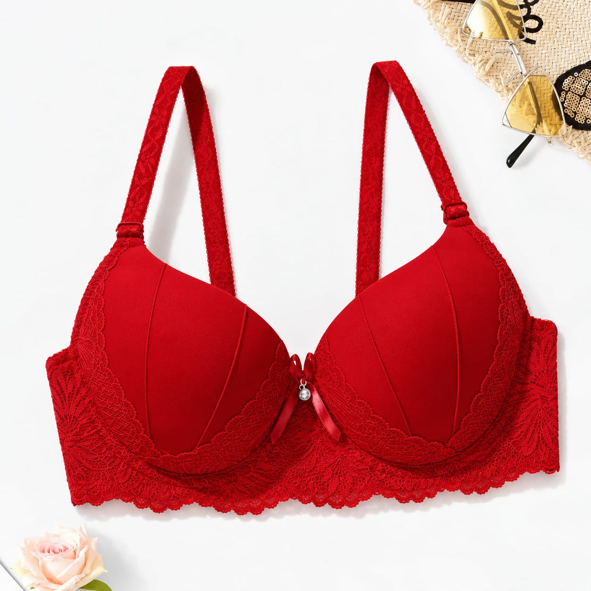 Embroidered Comfort Padded Push Up Bra (Pack of 3)