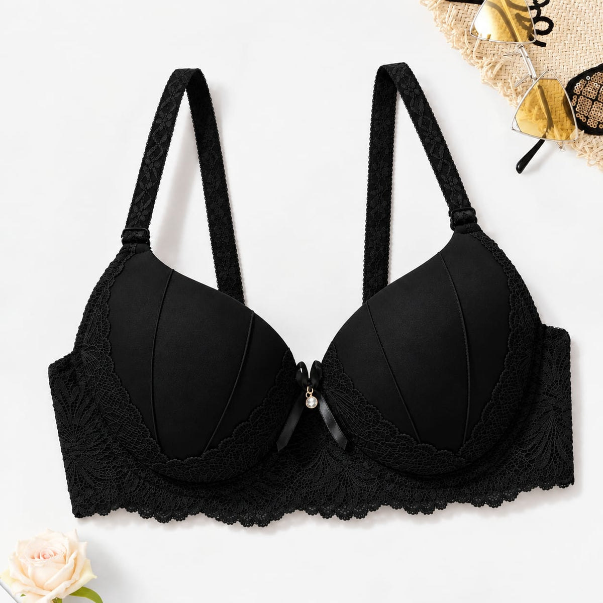 Embroidered Comfort Padded Push Up Bra (Pack of 3)