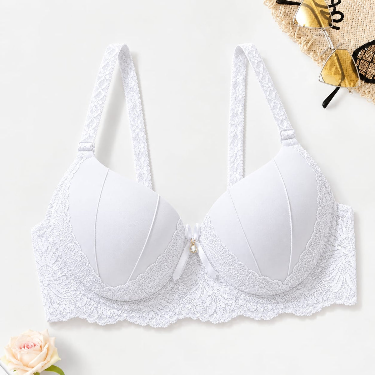 Embroidered Comfort Padded Push Up Bra (Pack of 3)