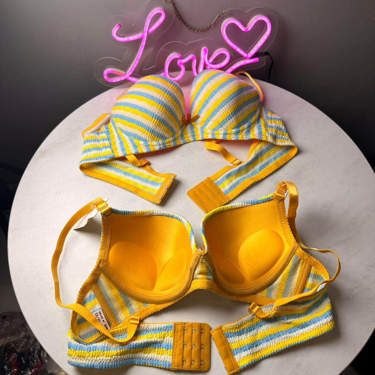 Candy Stripe Premium Lift Bra (Pack of 3)