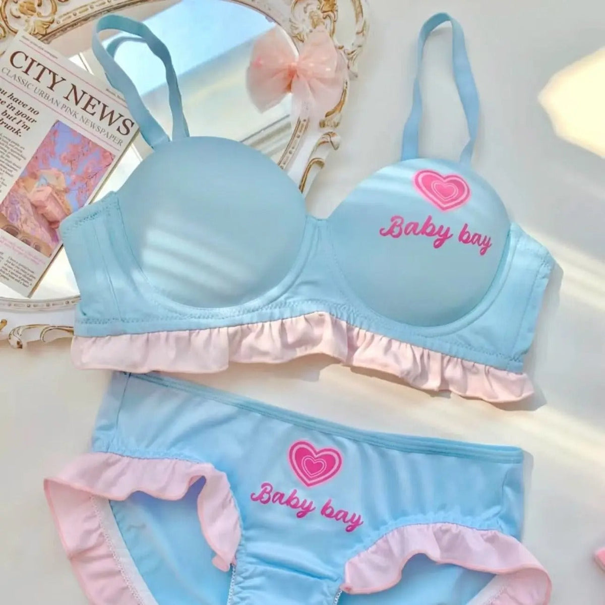 Cute Ruffle Lingerie Set (Pack of 3)