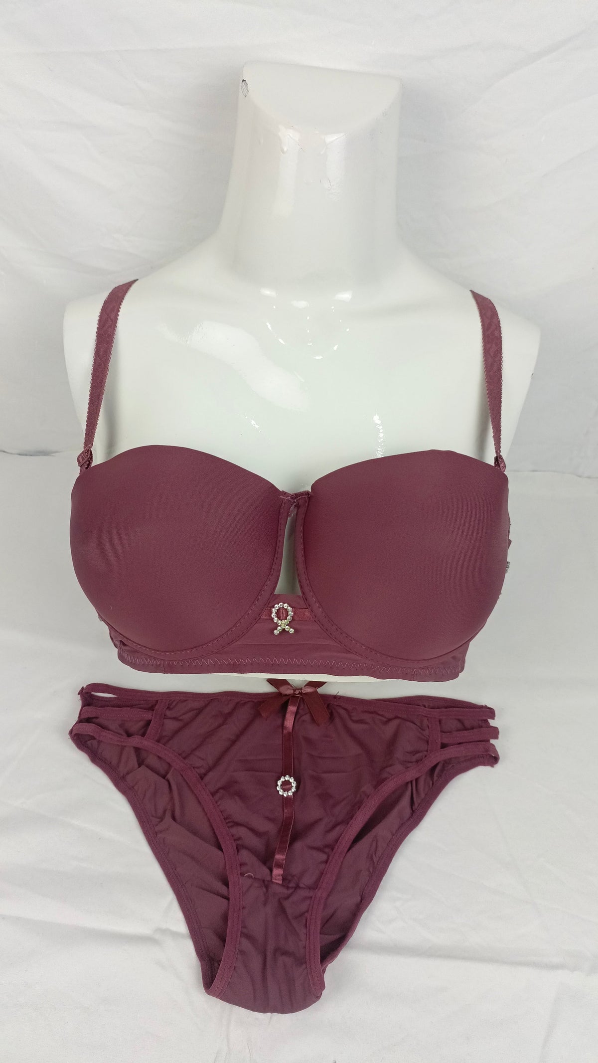 Double Padded Bra & Panty Set (Pack of 3)