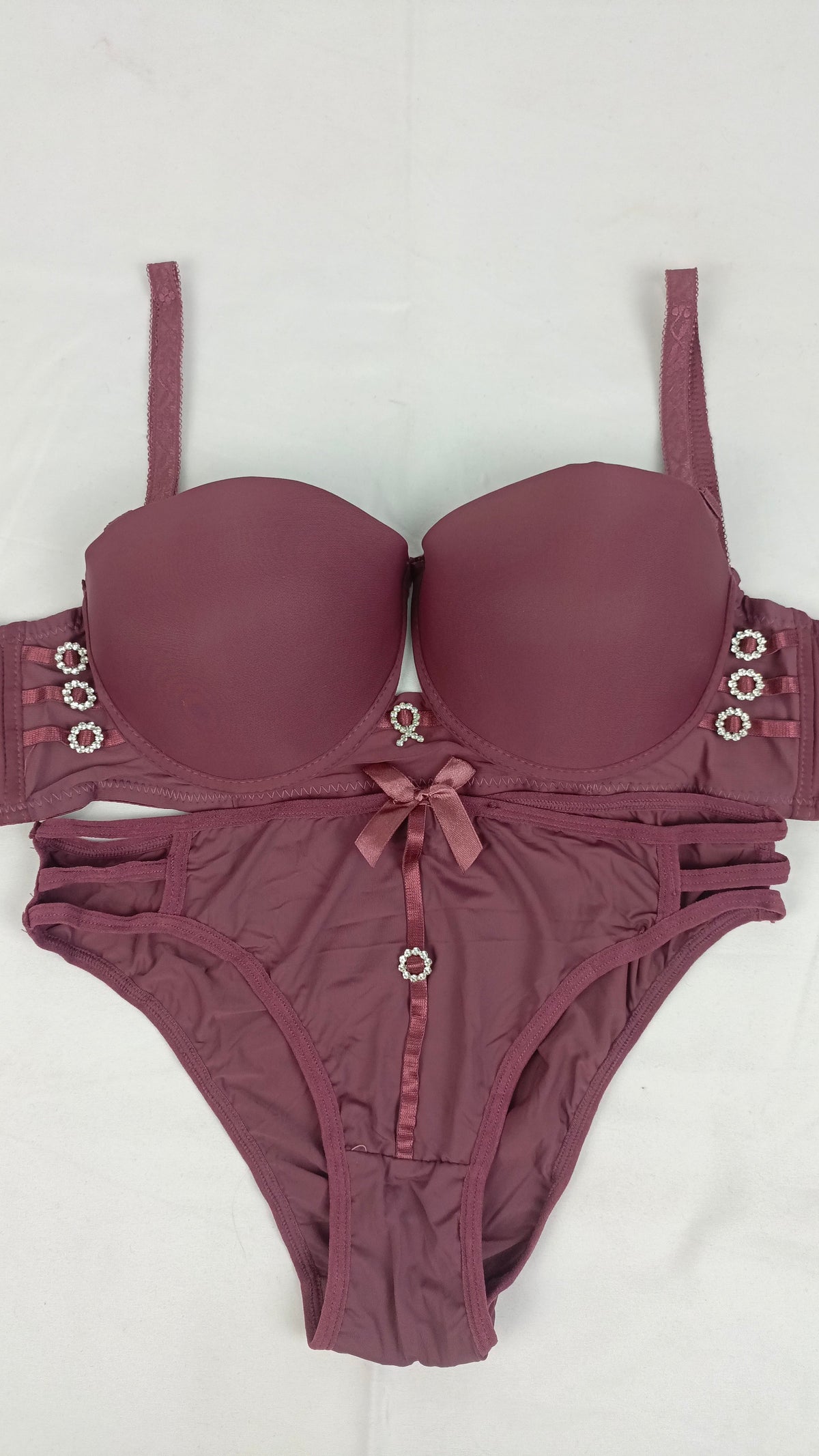 Double Padded Bra & Panty Set (Pack of 3)